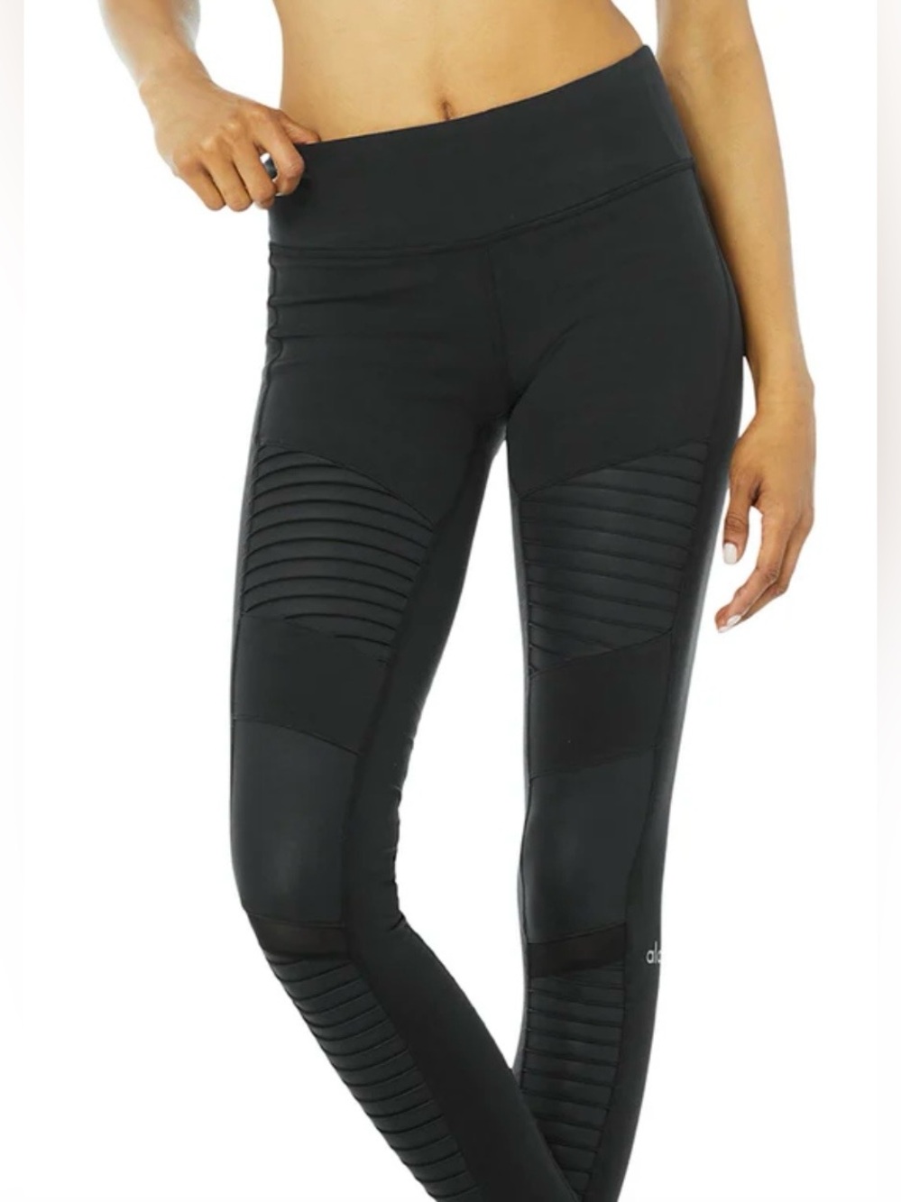 Alo Navy Moto Leggings